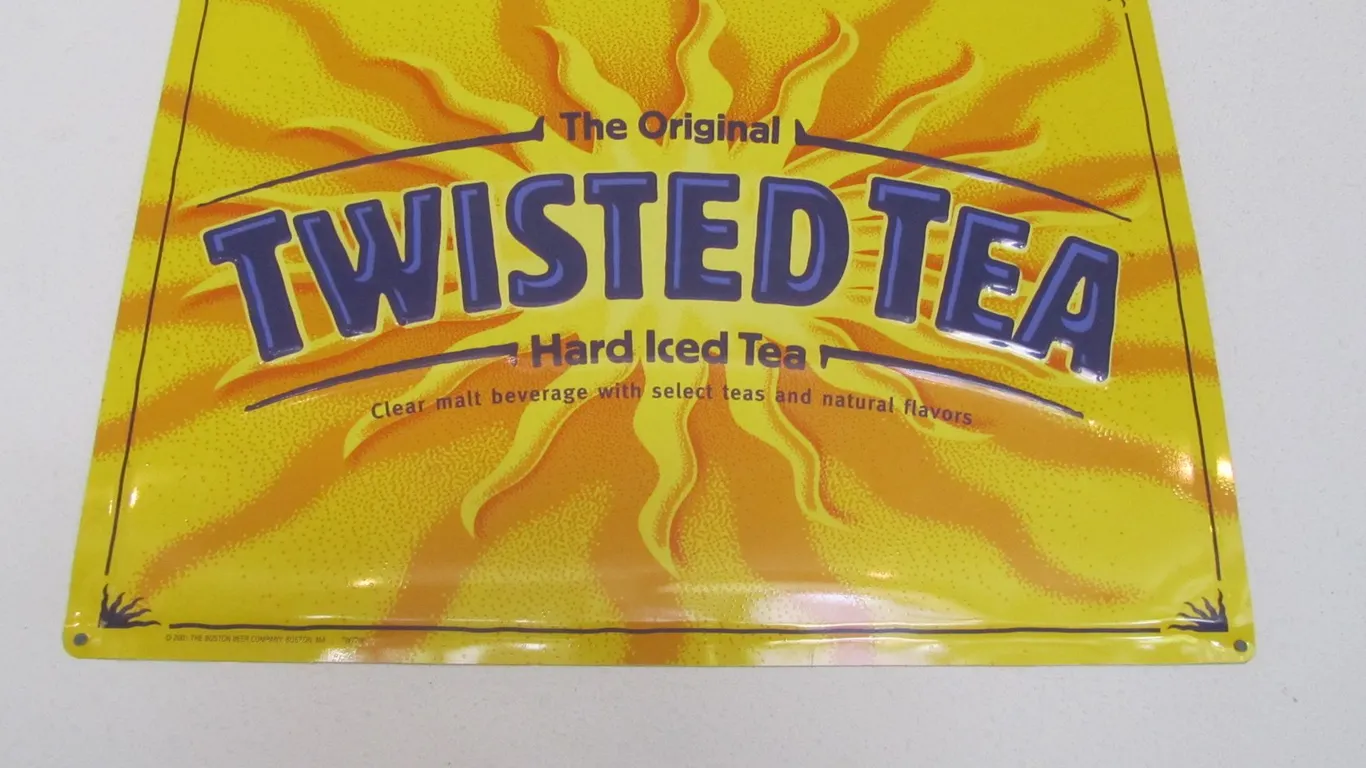Twisted Tea Metal Embossed Sign
