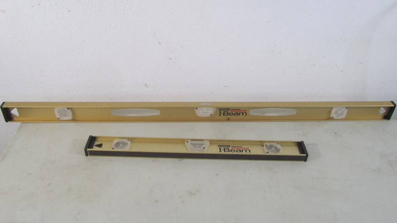 (2) Stanley Professional Magnetic I-Beam Levels