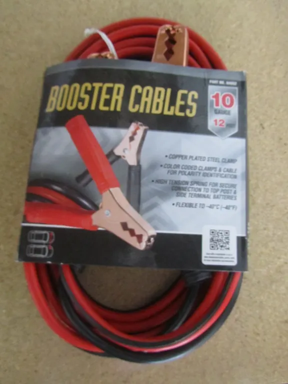 Set Of 10 Gauge 12' Booster Cables
