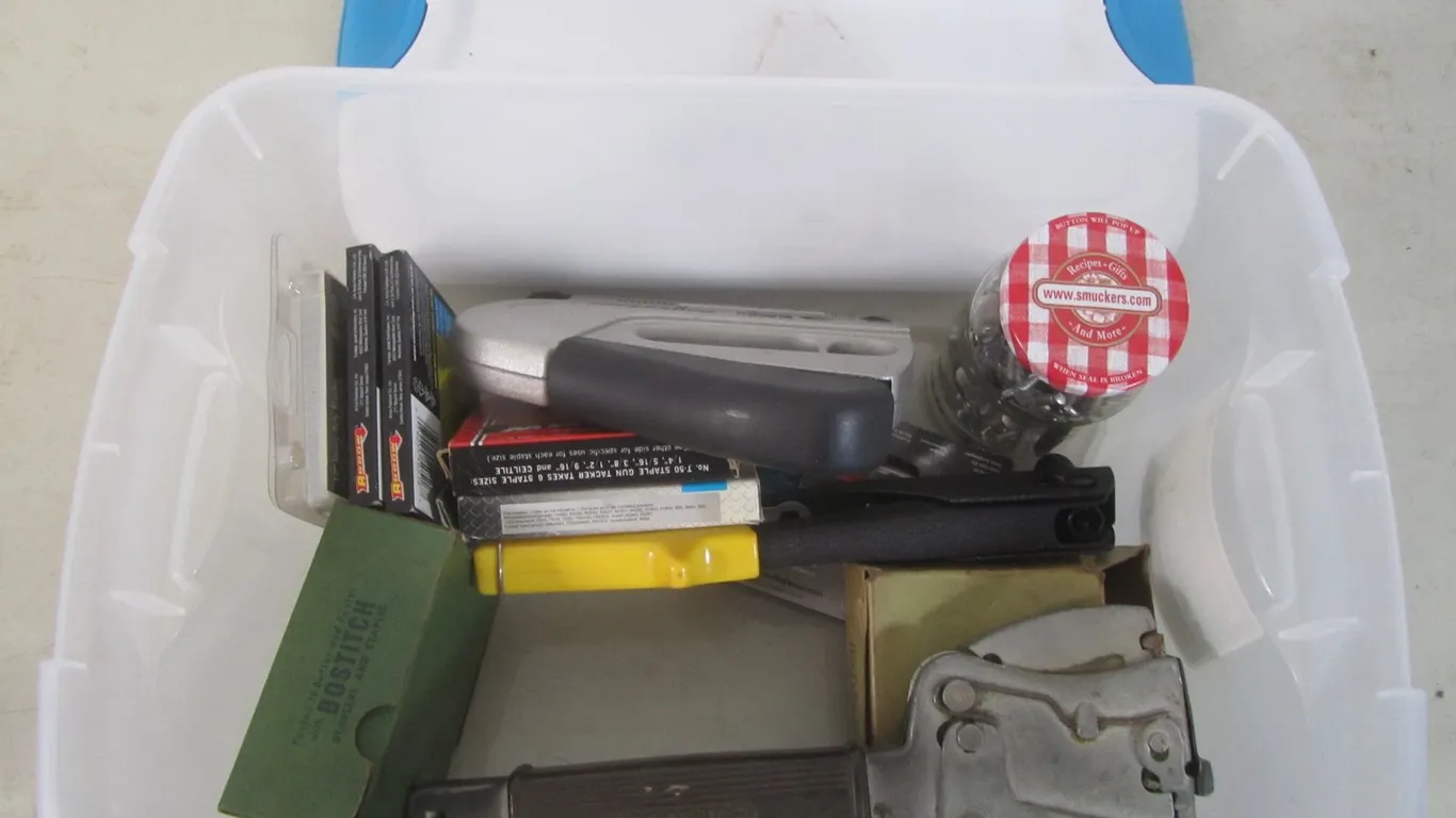 Black & Decker PowerShot Stapler, Hammer Stapler, Rivet Tool, And Assorted Staples