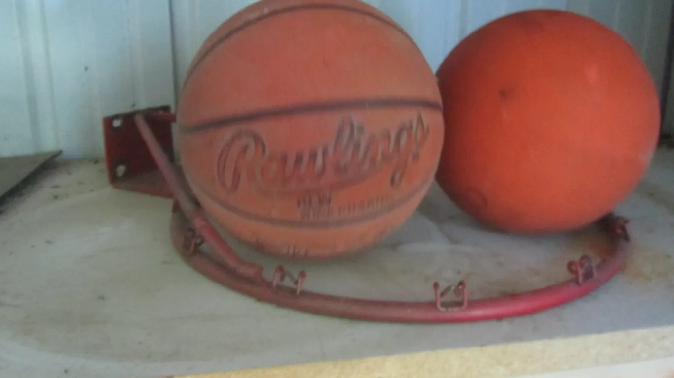 18" Basketball Rim And (2) Basketball Rims