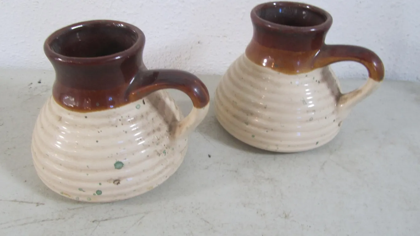 (2) Glazed Pottery Vases