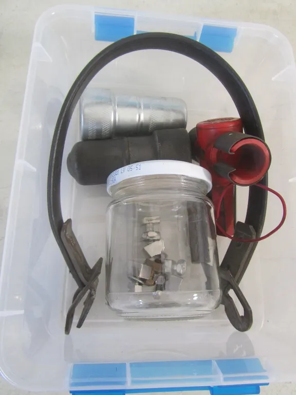 Small Tub Of Battery Items