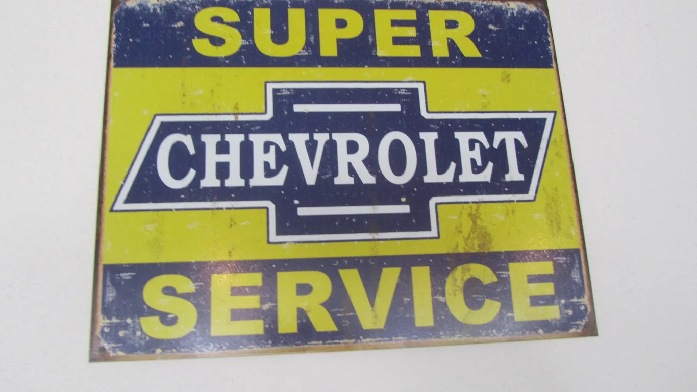 Metal Chevrolet Sign