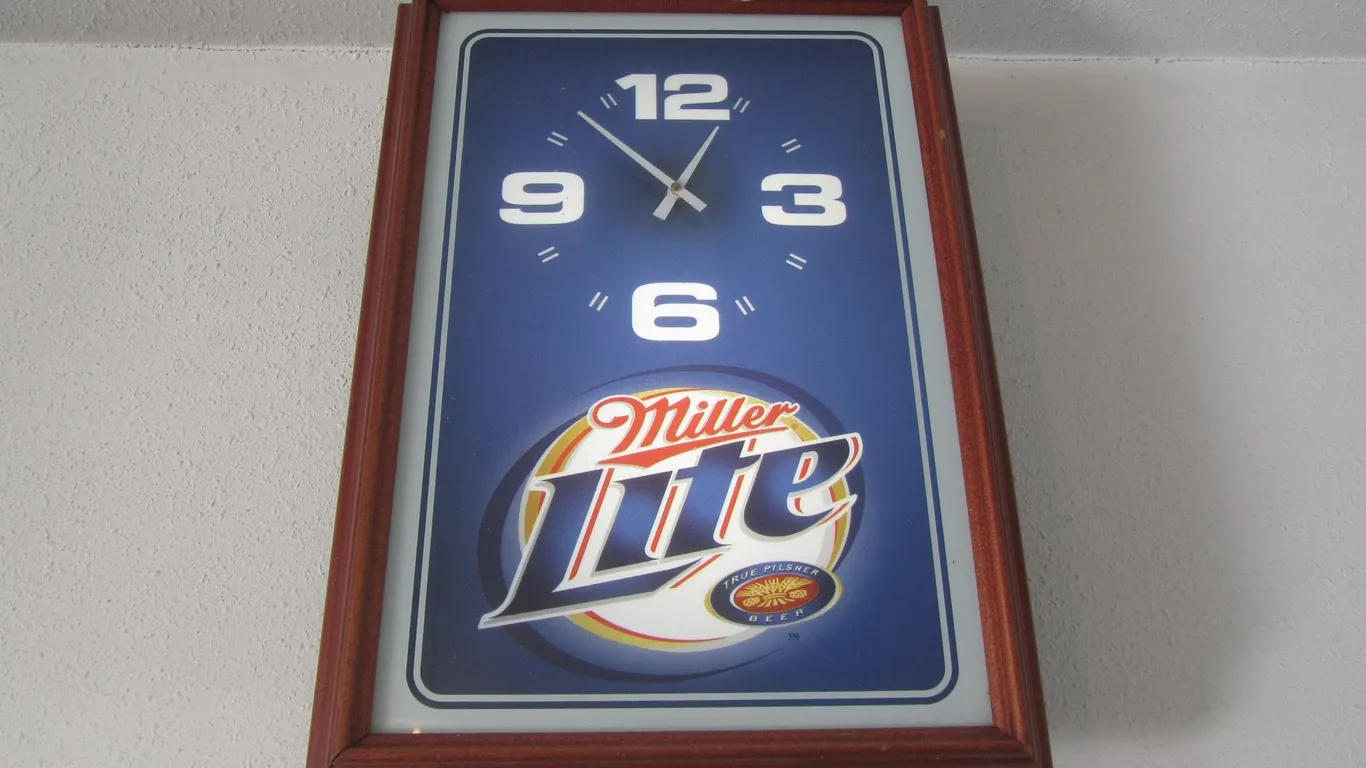 Miller Lite Lighted Wall Clock