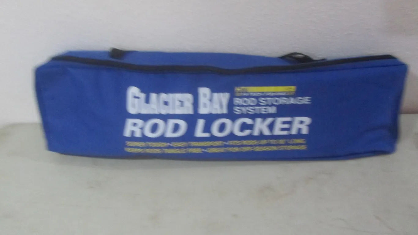 Glacier Bay Rod Locker w/(2) Ice Fishing Rods