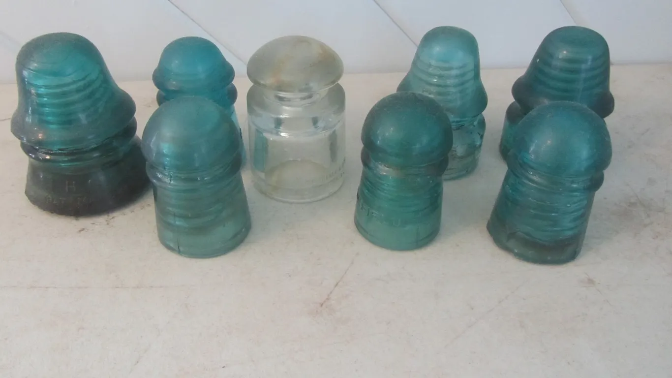 (8) Glass Insulators