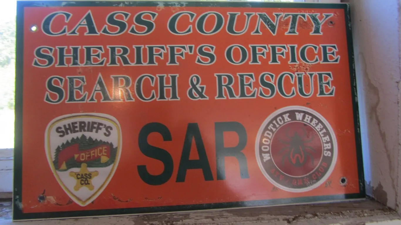 Cass County Sheriff's Office Search & Rescue Sign
