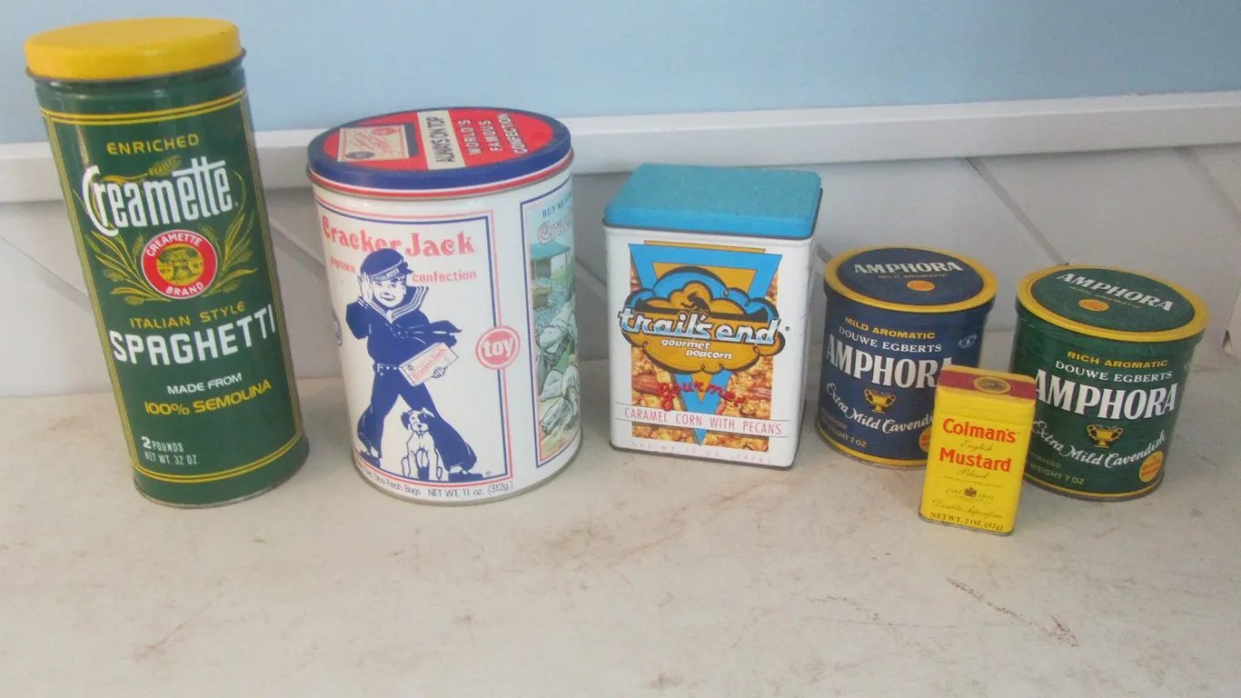 (6) Collectible Tins