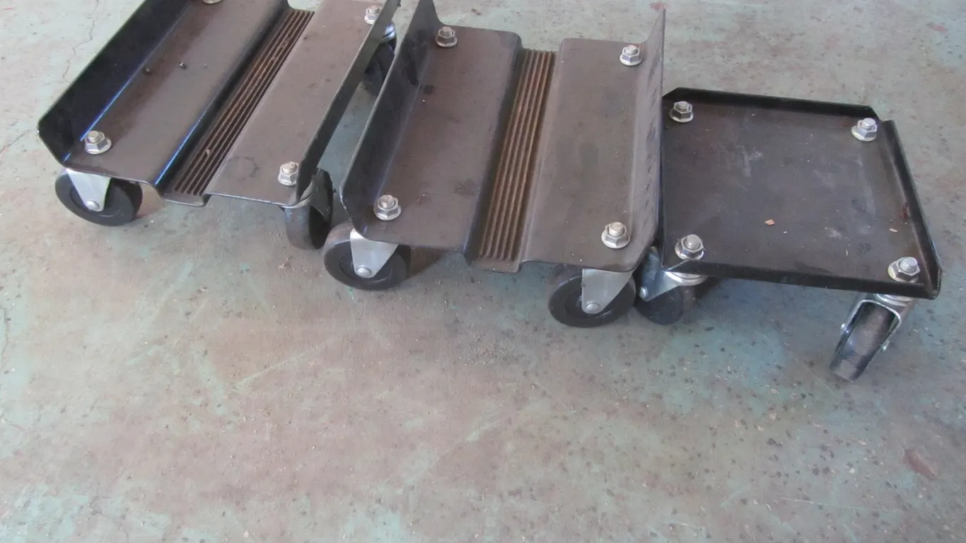 Set Of Snowmobile Dollies