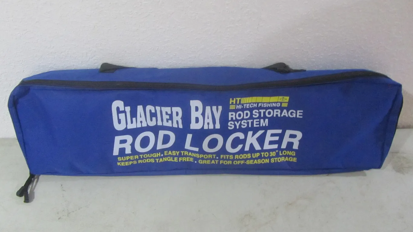 Glacier Bay Rod Locker w/(2) Ice Fishing Rods