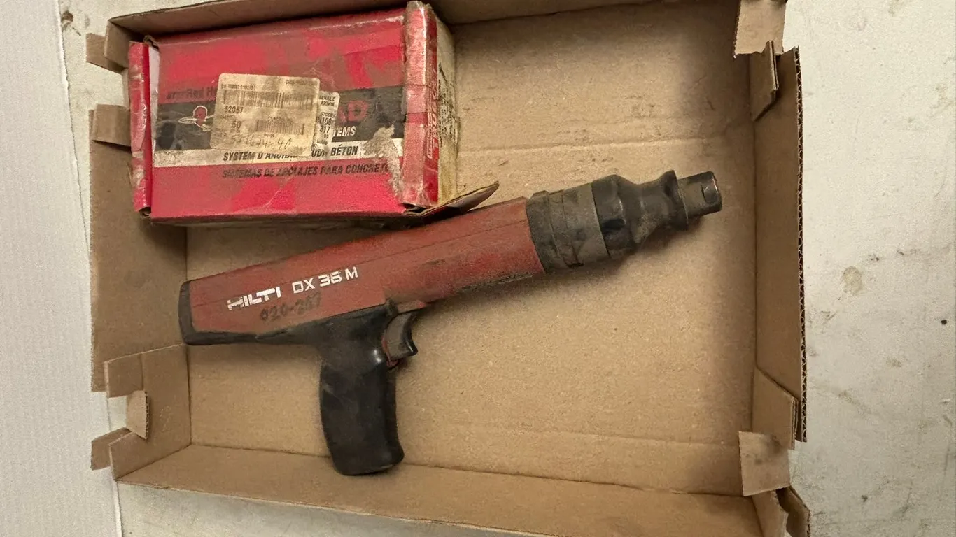 Hilti DX 36 M Fastening Tool and TruBolt Wedge Anchors
