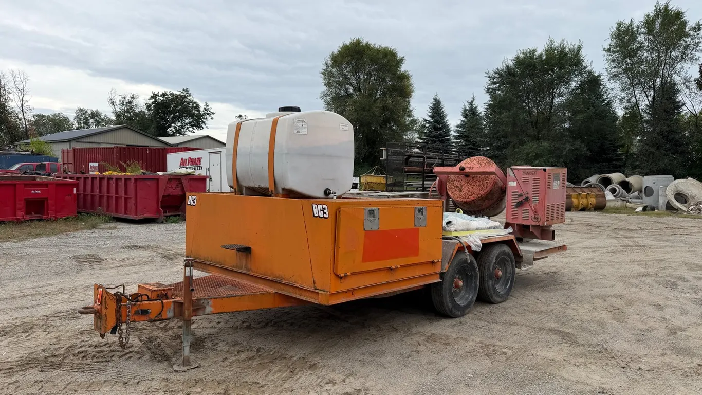 Manhole Mude Trailer with Mixer