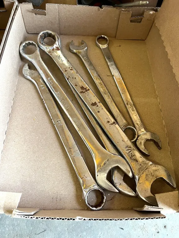 (6) Metal Wrenches