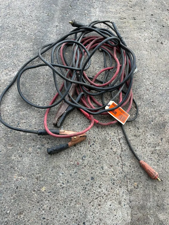 (1) Jumper Cables and (1) Heavy Duty Welding Cable