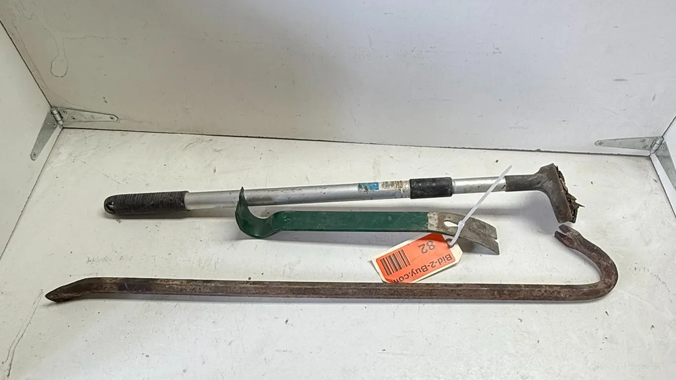 (3) 15" Prybar, crowbar, Magnet