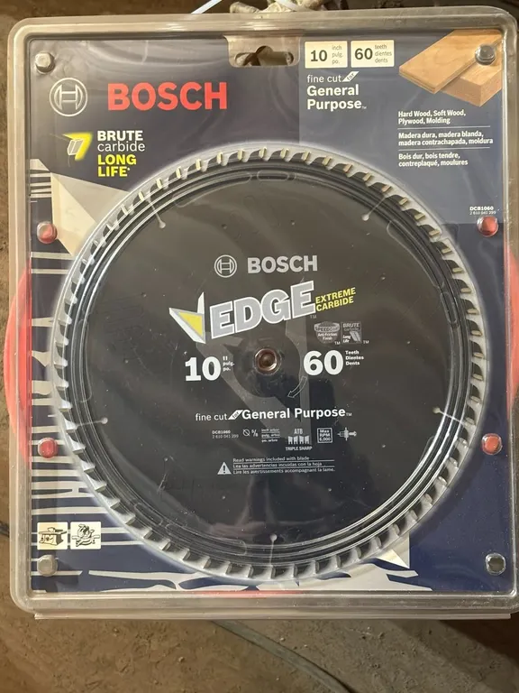 (2) Bosch 10" Carbide Fine Cut General Purposes Blades