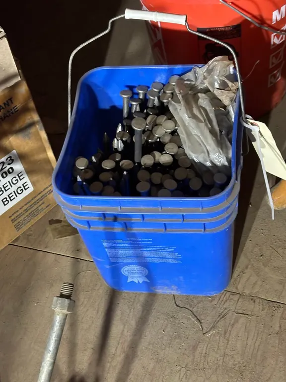 Bucket of 10" Nails