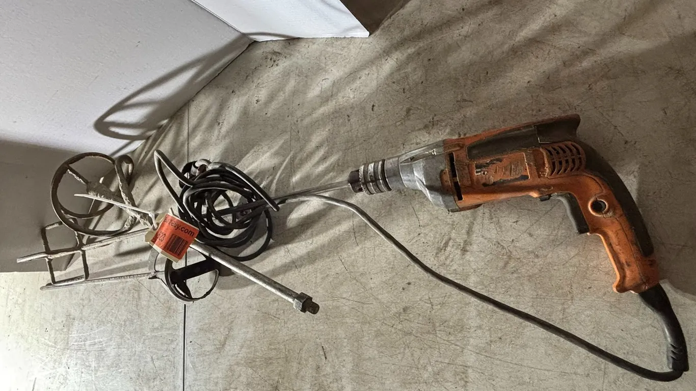 Corded Drill with (3) Mixing Attachments
