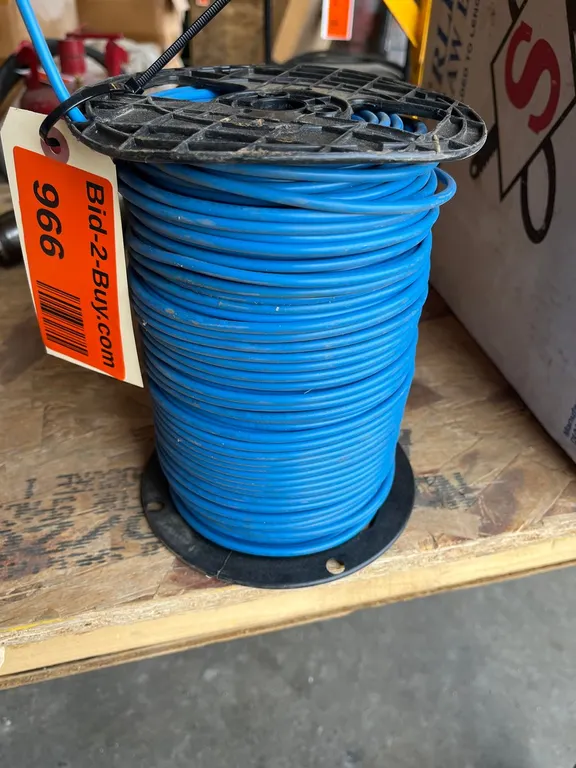 Reel of Blue Electrical Wire