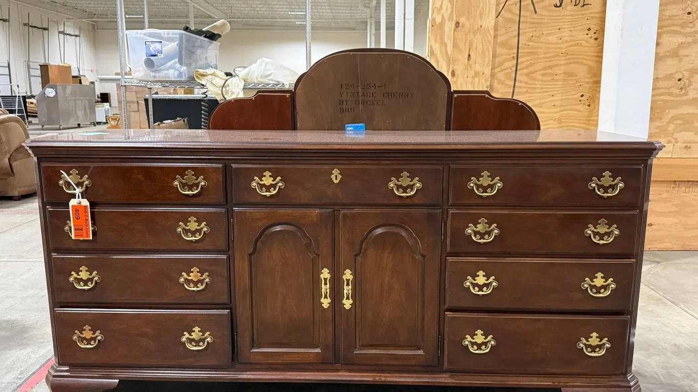Drexel Dresser and Trifold Mirror