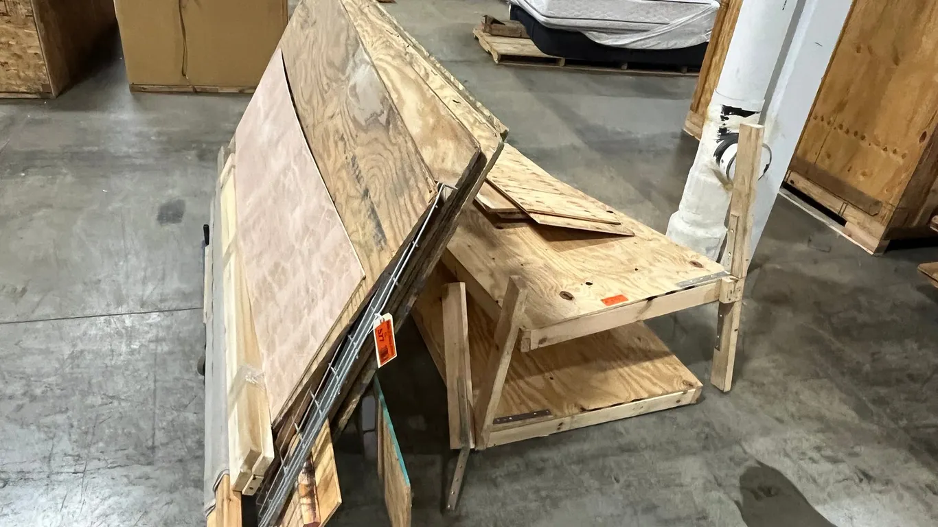 Rolling Cart with Assorted Plywood