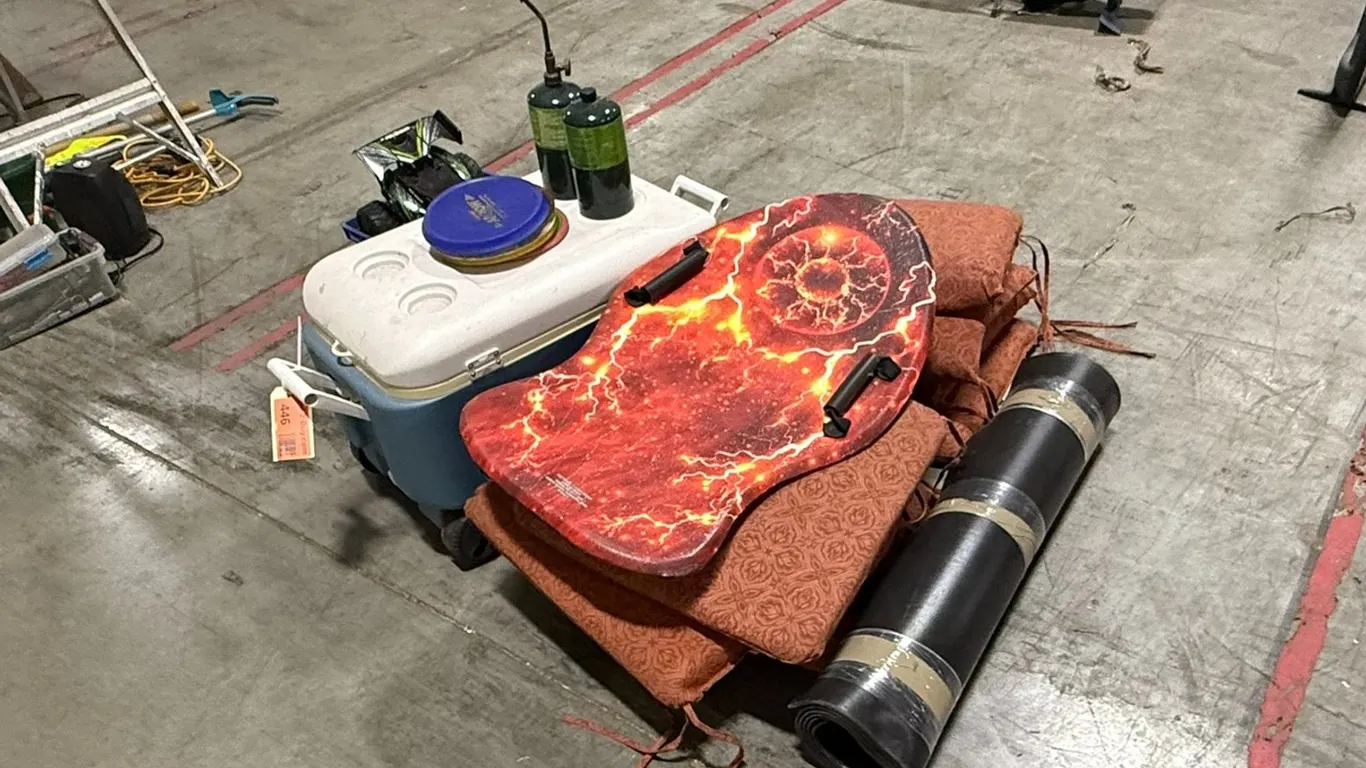 RC Cars, Deck Chair Cushions, Cooler, Propane, Sled