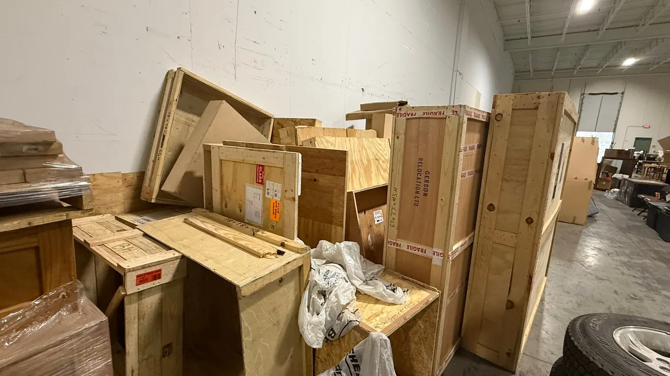Large Assortment of Wooden Crates