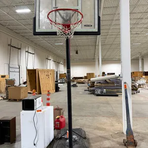 Lifetime Adjustable Basketball Hoop and (2) Dumbbells