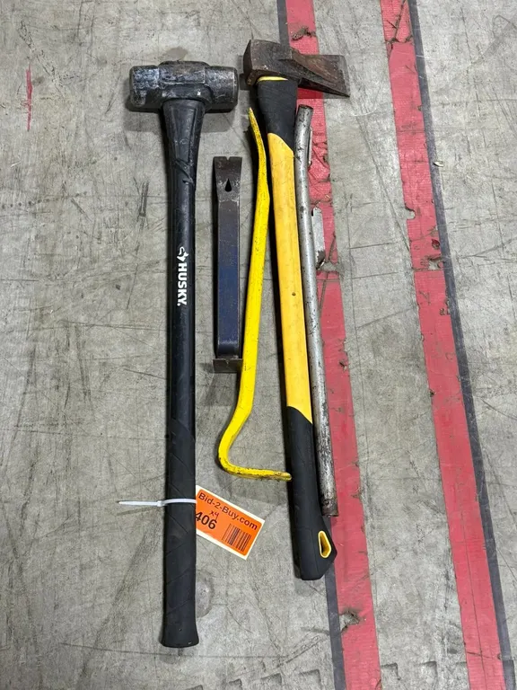 Sledge Hammer, Prybar, Axe
