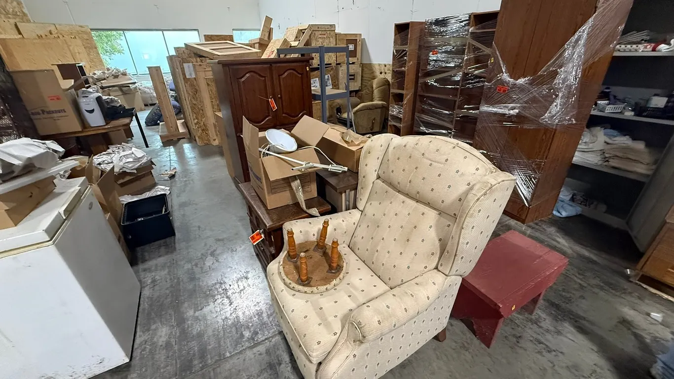 Chair, Books, Desk and Nightstand, Stool, Side Table