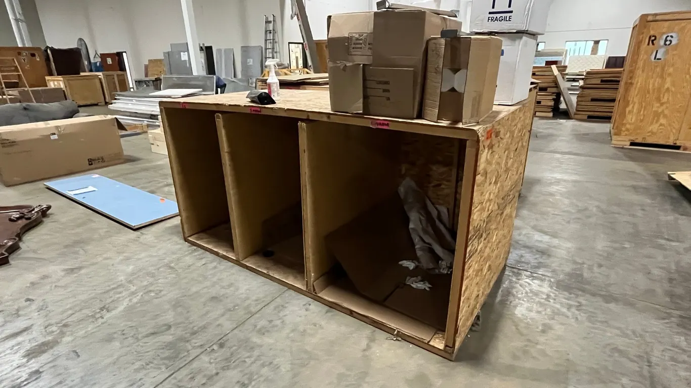(2) Wooden Crate
