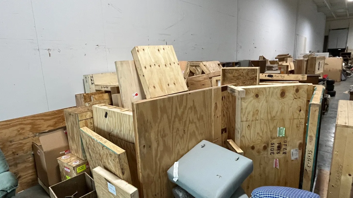 Large Assortment of Wooden Crates