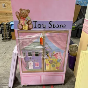 Hand Painted "Toy Store" Cabinet