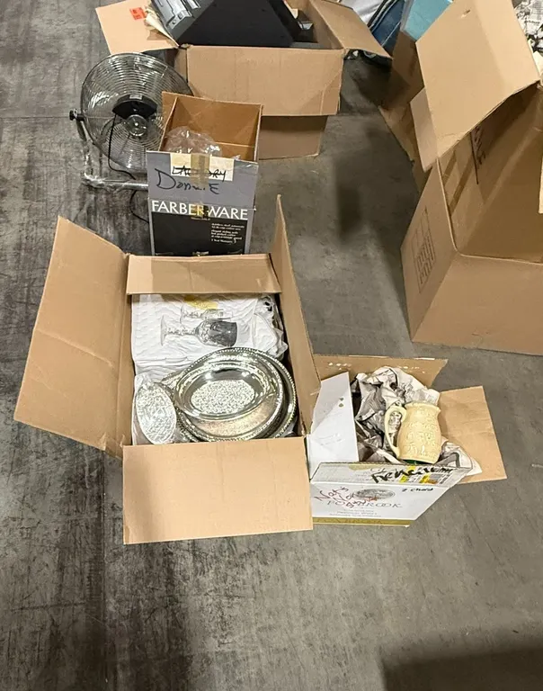 (3) Boxes of Dishes and Home Decor