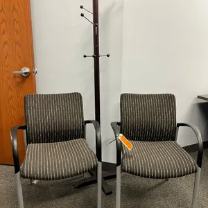 (2) Chairs and Coat Rack