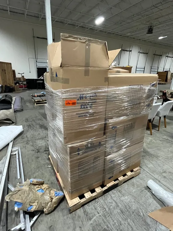 Cardboard boxes, Vault Clips, Packing Paper