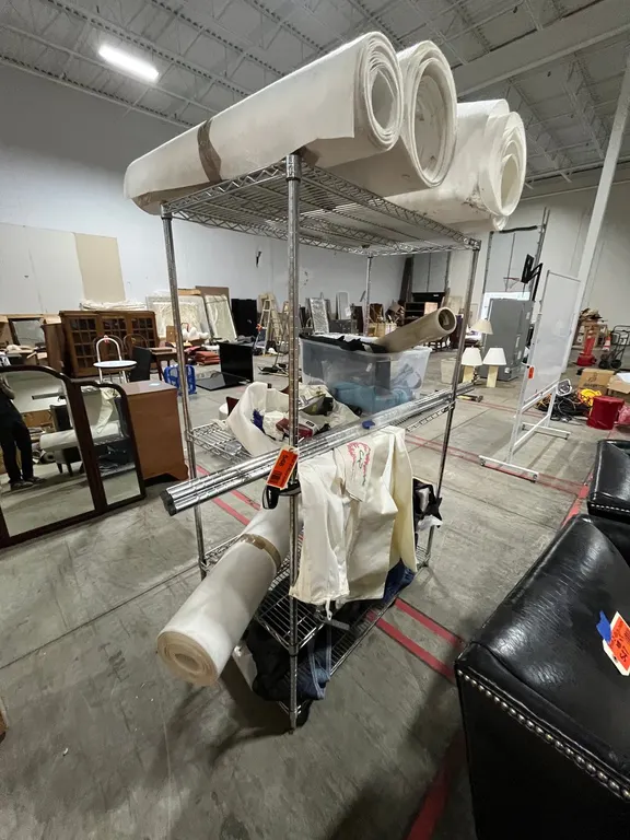 Uline Rack with Shipping Supplies