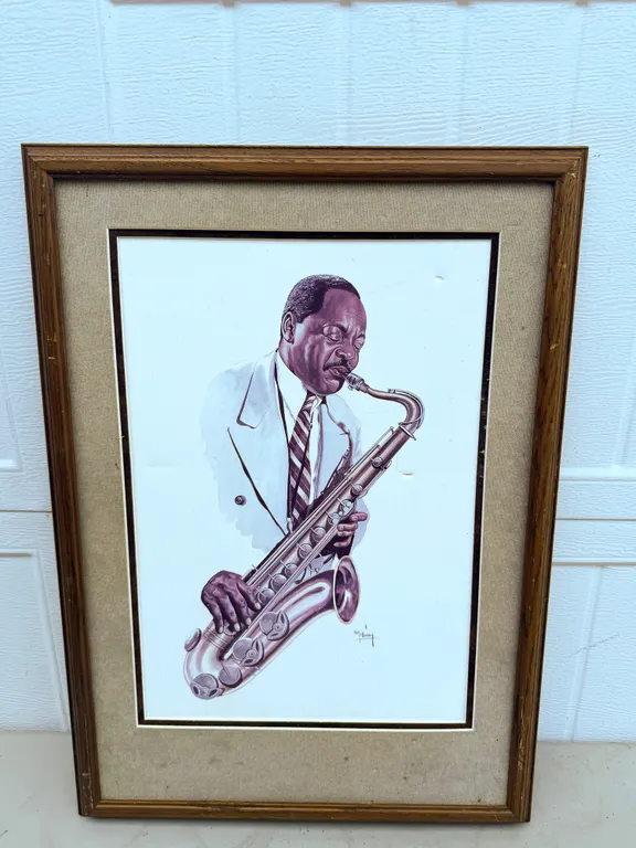 Tom McKinney Tenor Sax Player Framed Print