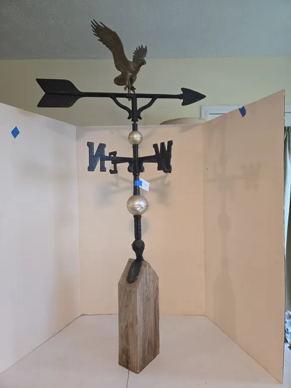 Vintage 33 inch full bodied eagle weathervane