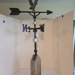 Vintage 33 inch full bodied eagle weathervane