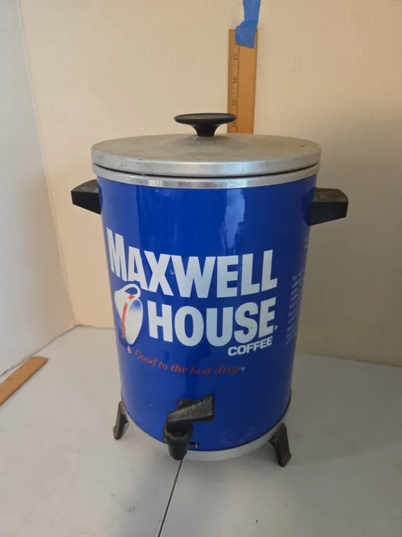 Vintage Maxwell House percolating coffeepot