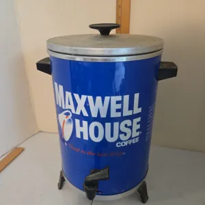 Vintage Maxwell House percolating coffeepot