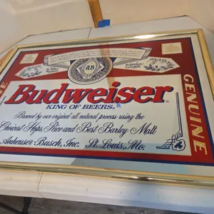 Vintage Budweiser mirror