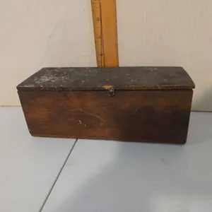 Antique wooden cigar box