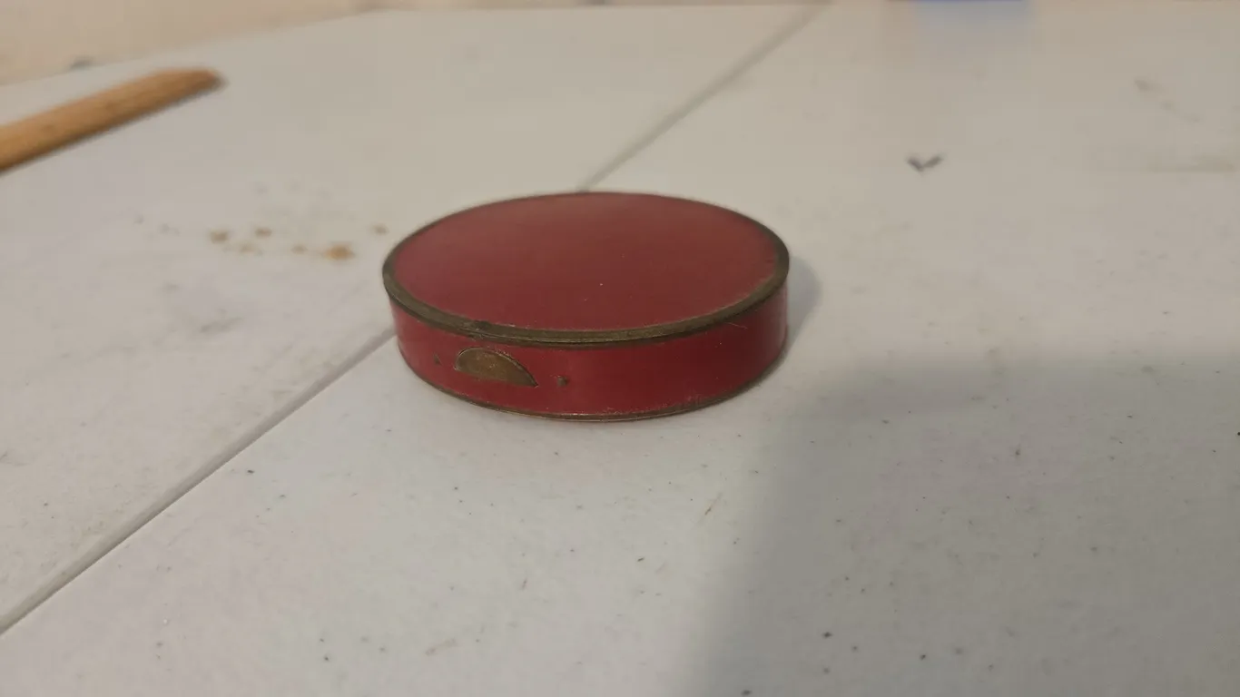 Antique bliss brand military powder compact