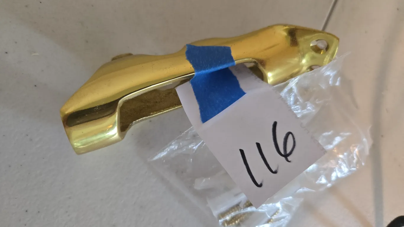 Vintage brass flagpole holder