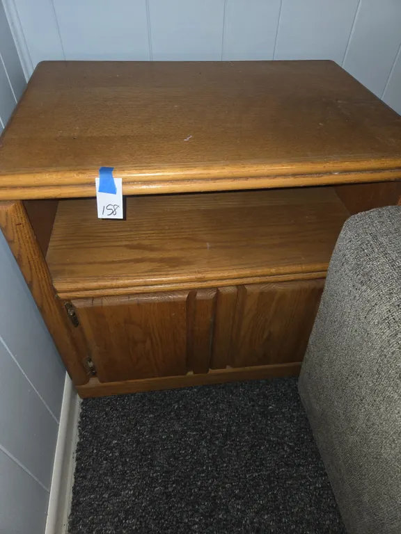 Vintage wooden TV stand / microwave cart
