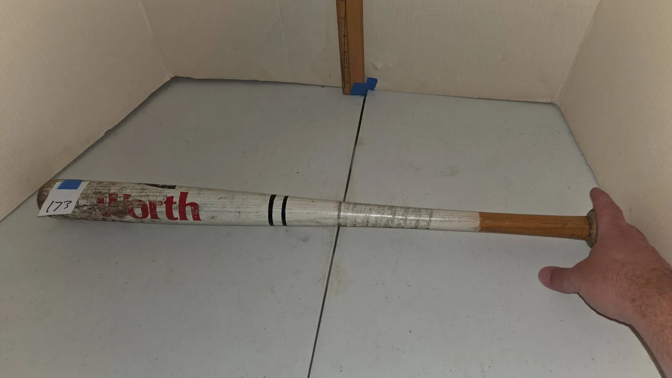 Vintage the sharks worth official wooden tee ball baseball bat