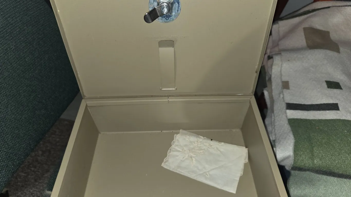 Small fireproof lock box